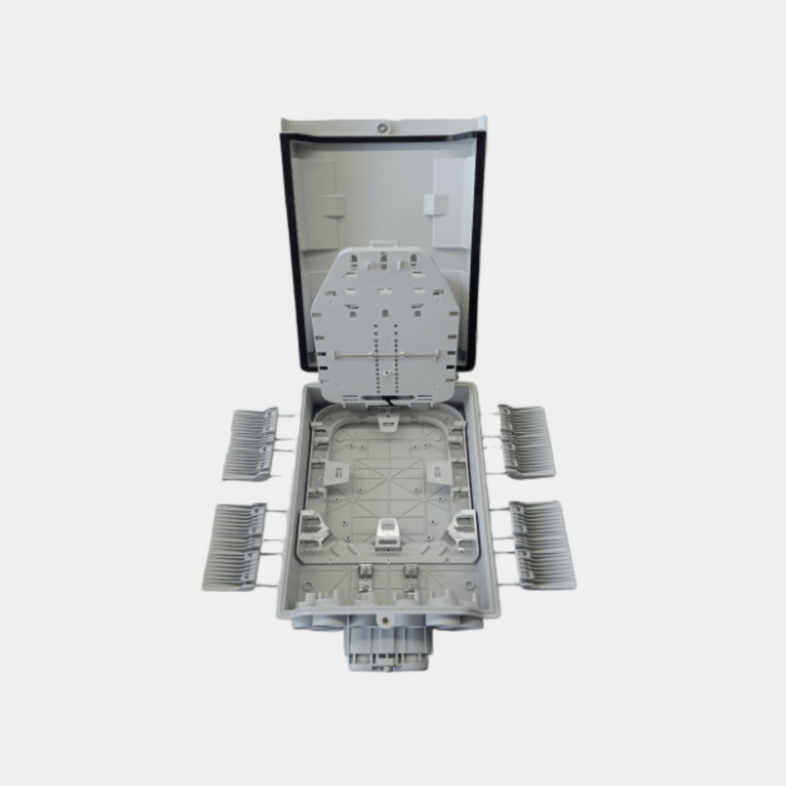 Fiber Optic Splicing Box 48 Core-A1 - internal tray open - BRAY-CT