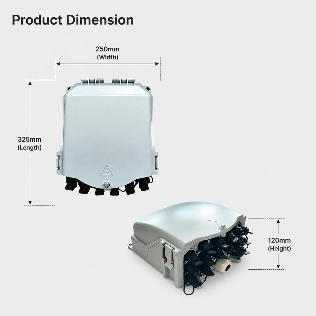 16-core-fiber-termination-box-pre-terminated-1-dimensions
