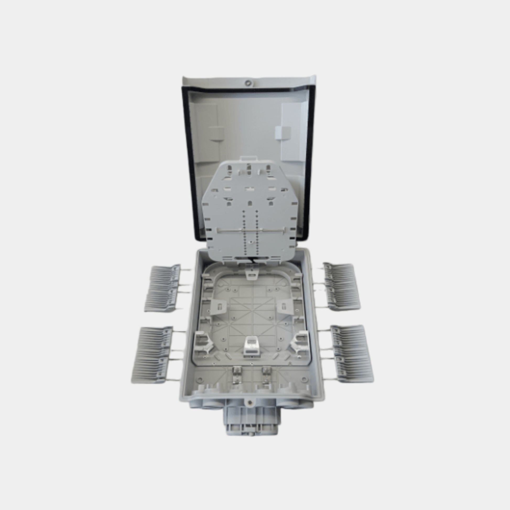 Fiber Optic Splicing Box 48 Core-A1 - internal tray open - BRAY-CT