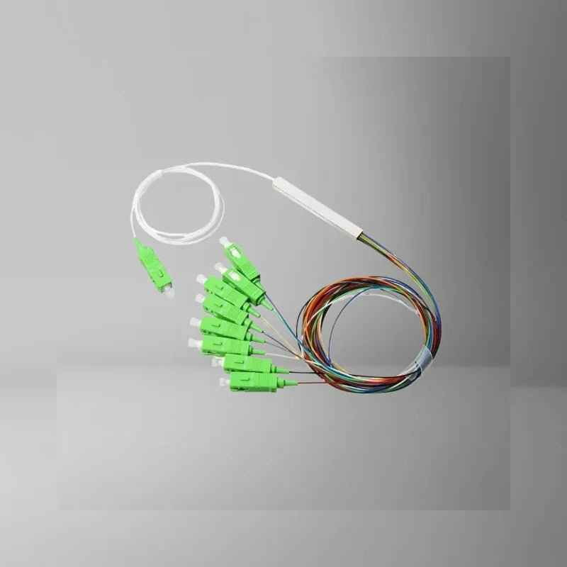 PLC Splitter, 1x8, 0.9mm, SC/APC, G.657A1, Colored Jacket